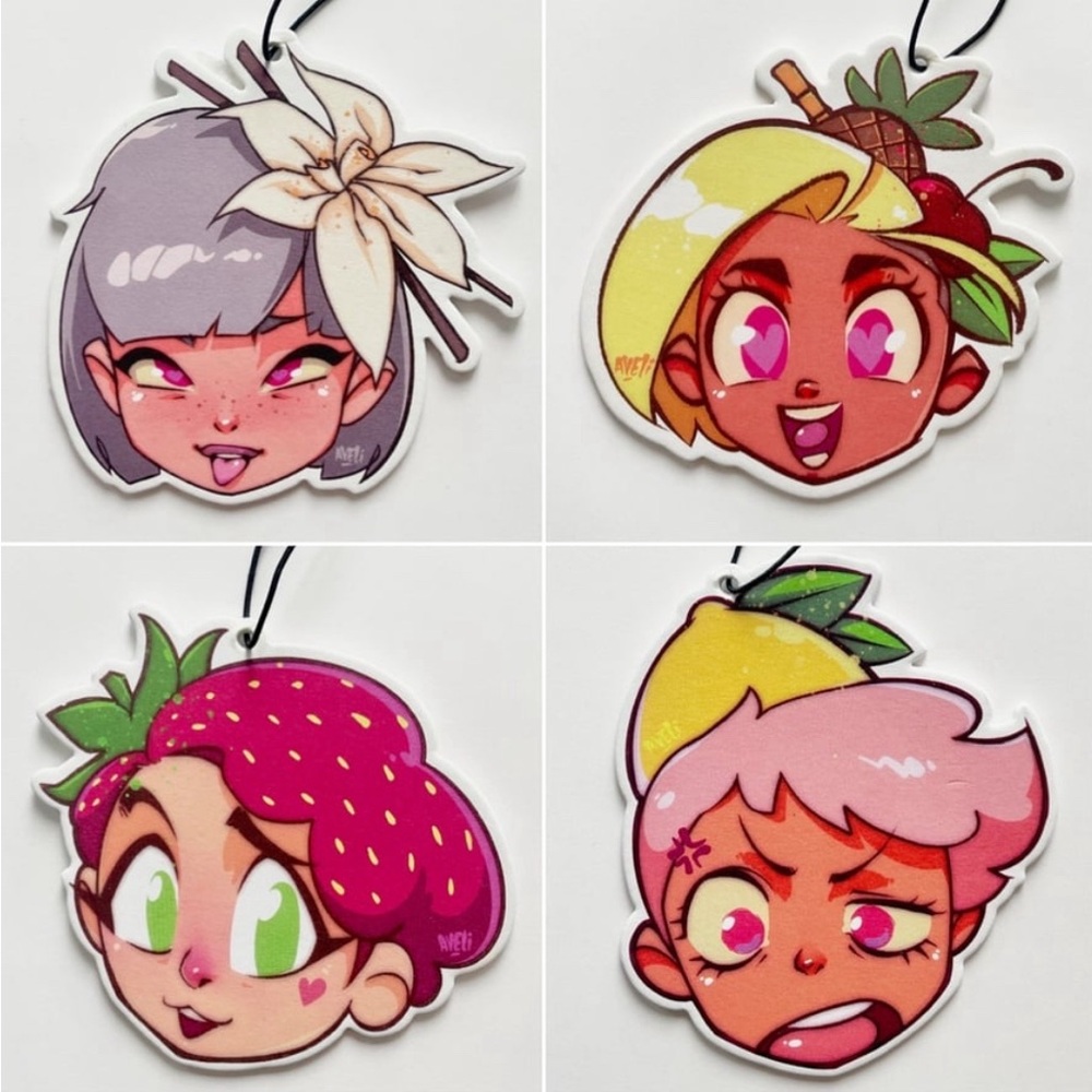 Scented Character Air Fresheners (set of 4)